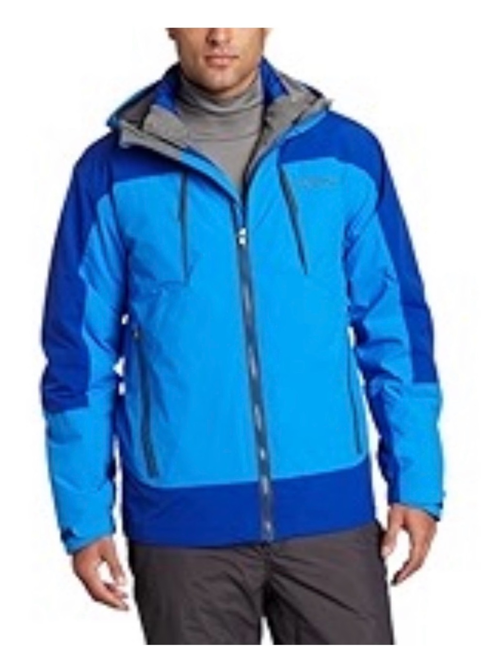Marmot Mens Gorge Component Gore-Tex Pro Shell Ski Jacket Blue Sz XL
